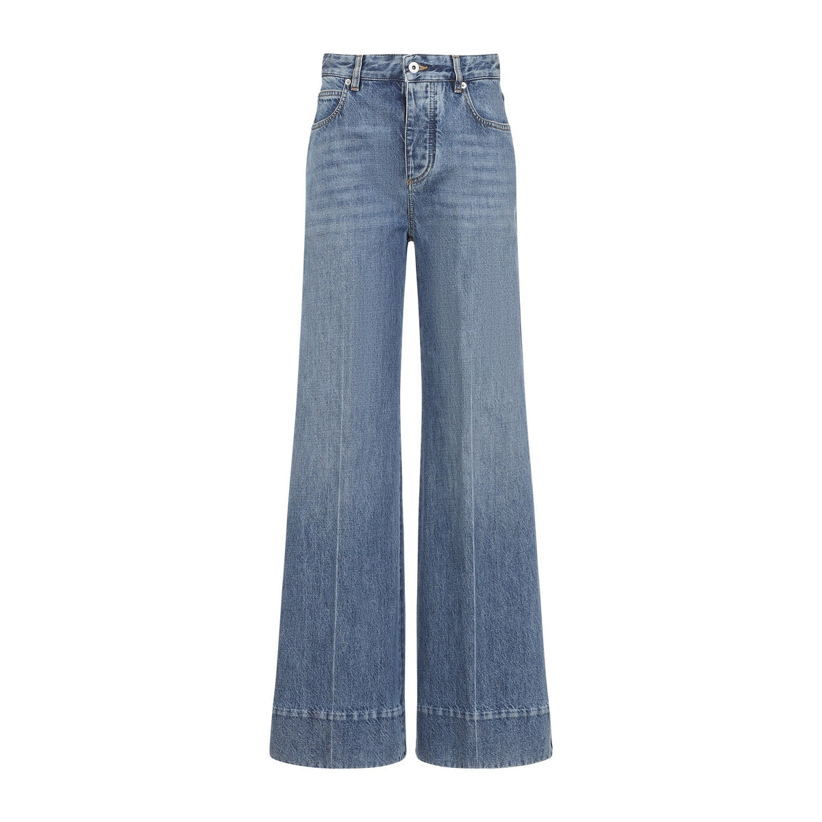 Bottega Veneta Jeans? Bottega Veneta Medium Blue Palazzo Denim Jeans Women Premium Designer Denim Jeans