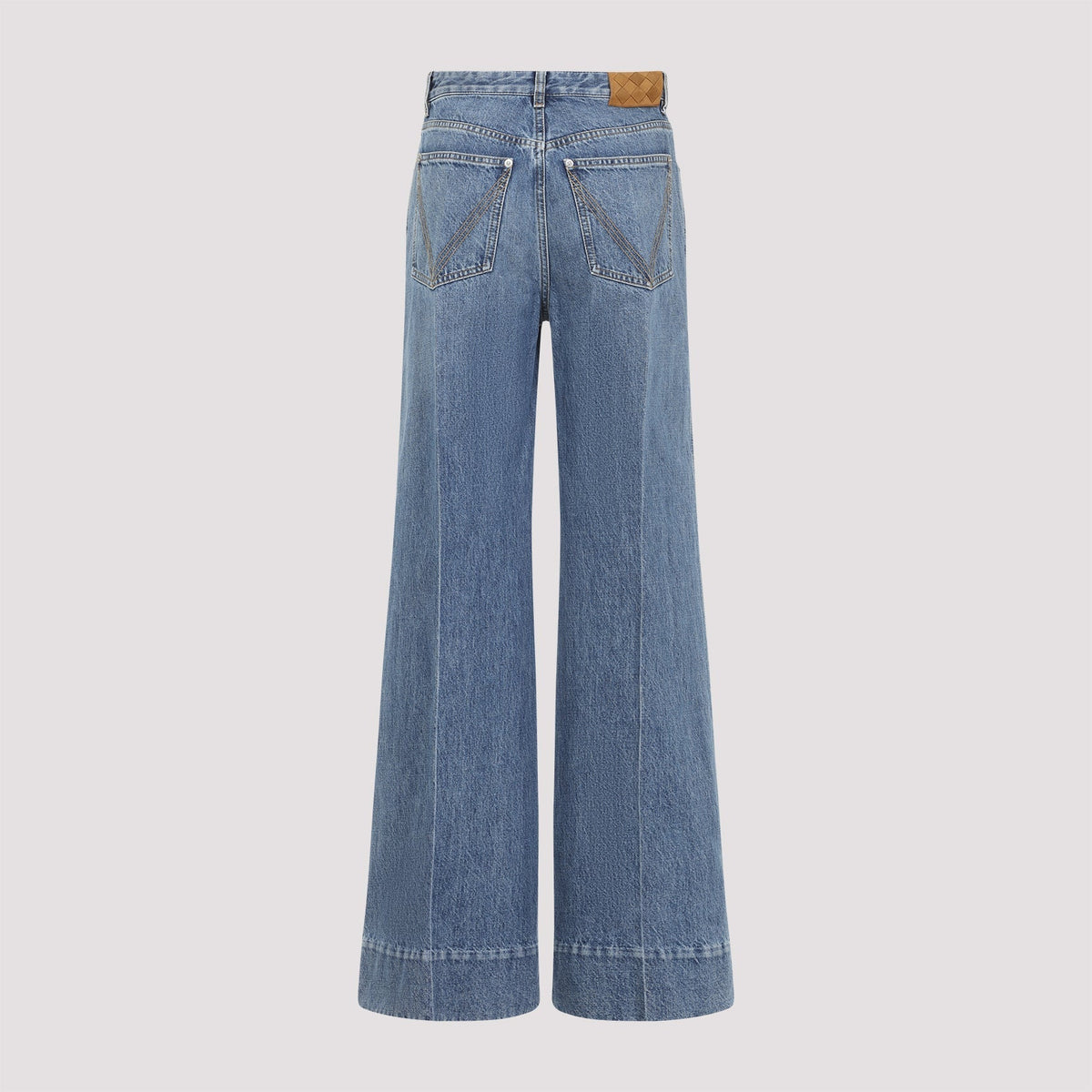 Bottega Veneta Jeans? Bottega Veneta Medium Blue Palazzo Denim Jeans Women Classic Everyday Designer Jeans