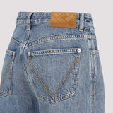 Bottega Veneta pants side profile designer luxury fashion