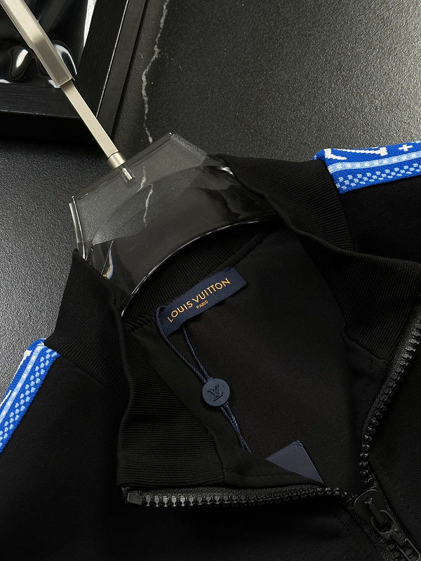 Full styled look of Louis Vuitton luxury clothing with streetwear-inspired cut