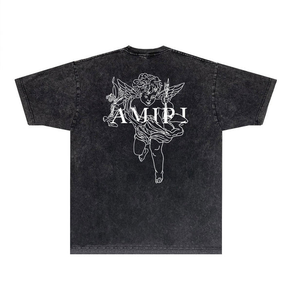 Close-up of Amiri t-shirt craftsmanship