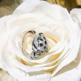 Close-up detail view of Cartier unisex jewelry piece