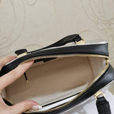 Top view of polished structured women's handbag – women's everyday handbag
