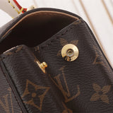  Clean-Lined satchel carried on shoulder