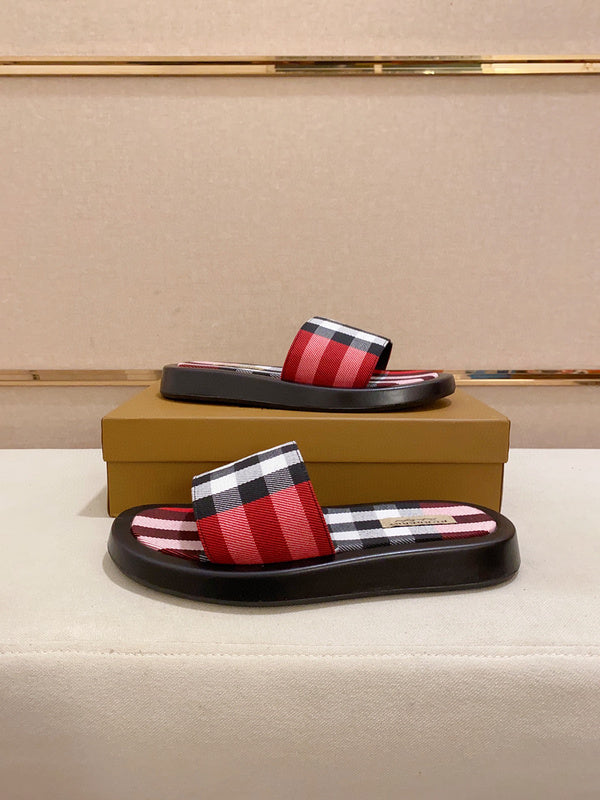 Burberry Red Ankle Boots - Heel Detail View