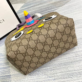 Back view of refined structured women's handbag – women's premium purse