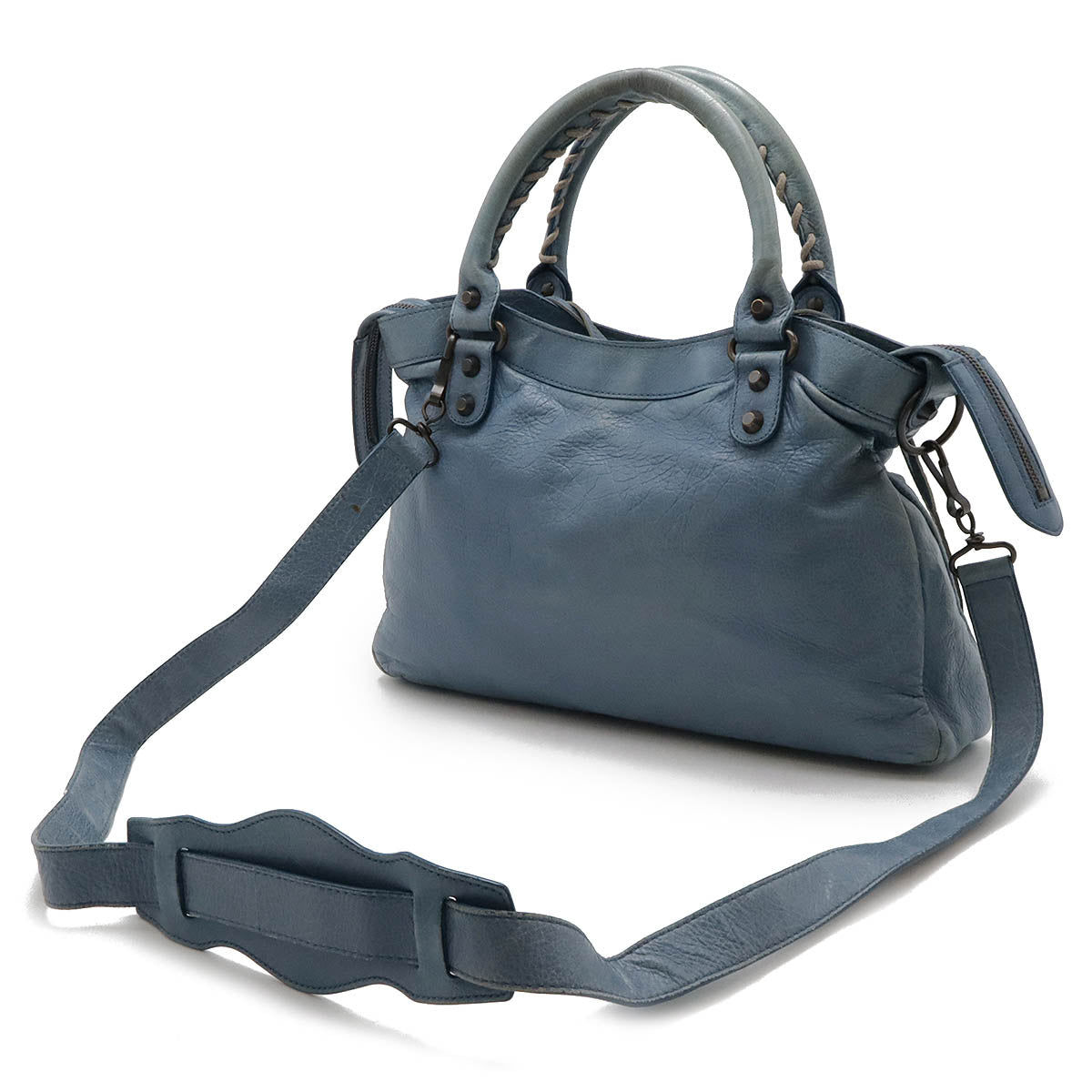 Side view of Balenciaga handbag premium designer bag