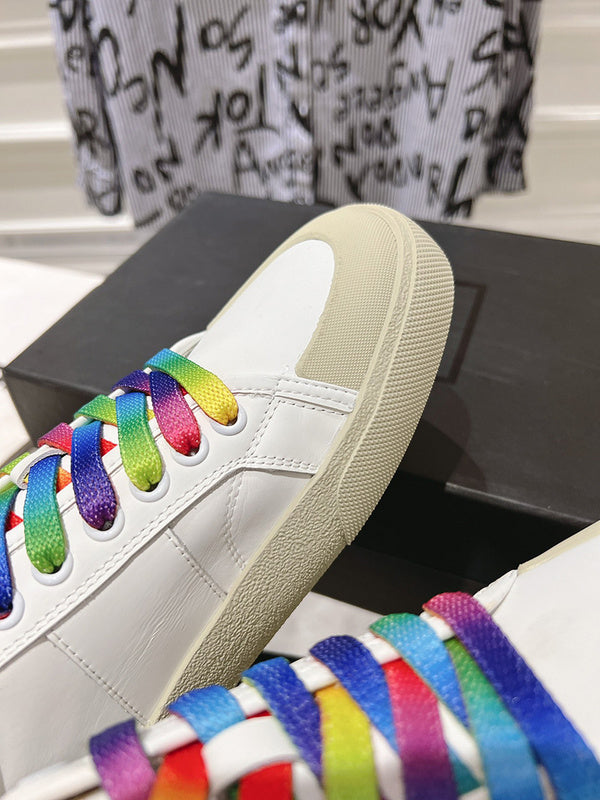 Close-up of Saint Laurent shoes craftsmanship