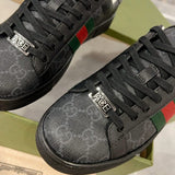 Gucci muted earth tones luxury sneakers view 5 heritage-inspired look