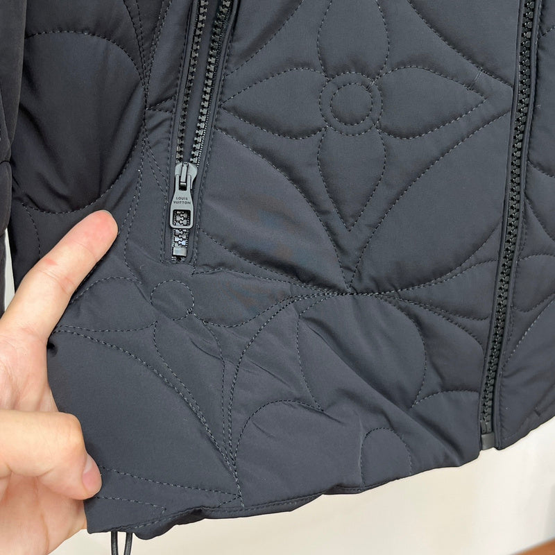 Back view of Louis Vuitton luxury clothing with contemporary cut