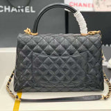 Zivas Charm Polished Finish Everyday Handbag (Structured Everyday Essential) – Close-Up Detail