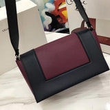 Back view of everyday-luxe structured women's handbag – women's premium purse