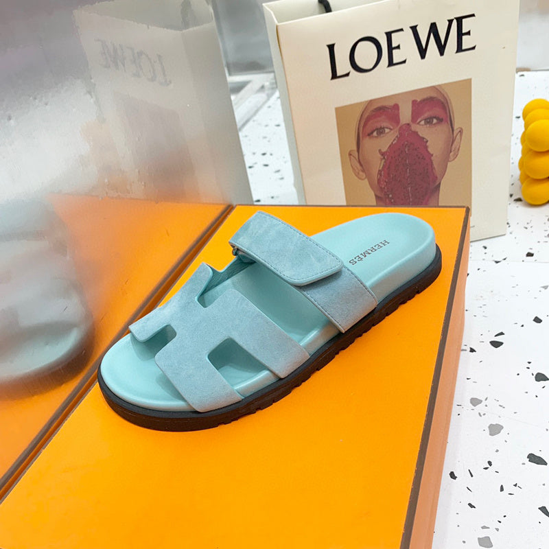 Hermes sandals Style 165 - angled studio shot