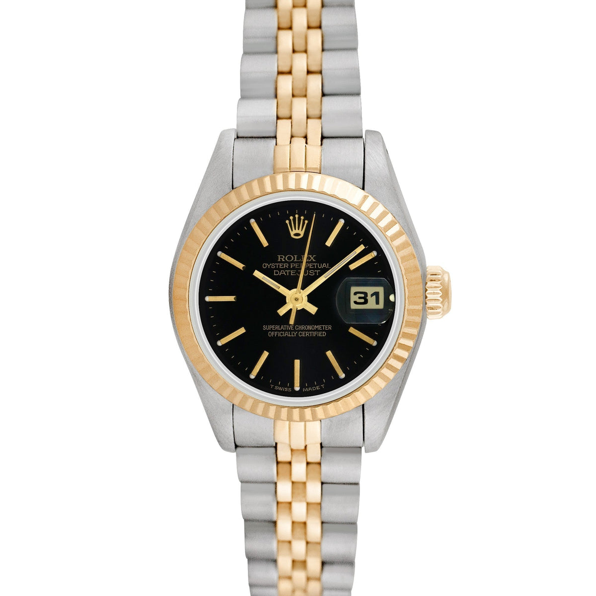 Side view of Rolex women's watch