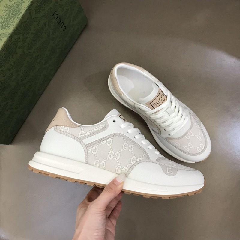 Gucci bold contrast luxury sneakers view 7 minimalist modern build