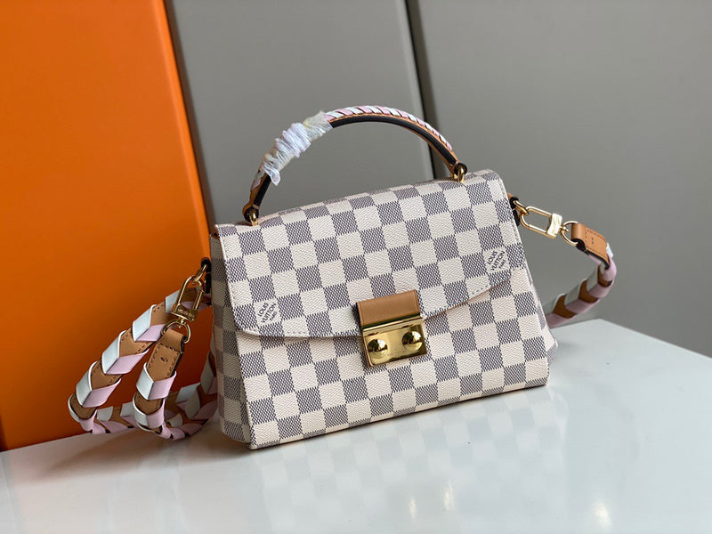 Front view of elevated structured women's handbag – women's everyday handbag
