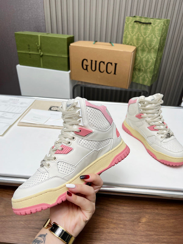 Gucci fresh white-and-black luxury sneakers view 6 sleek tonal finish