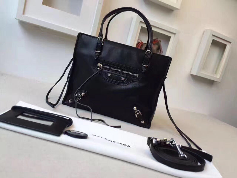 Understated Premium PU Leather Handbag - Statement Silhouette | Women's Statement Accessory #972 - side angle view (image 2) of designer-inspired handbag