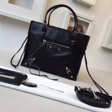 Understated Premium PU Leather Handbag - Statement Silhouette | Women's Statement Accessory #972 - side angle view (image 2) of designer-inspired handbag