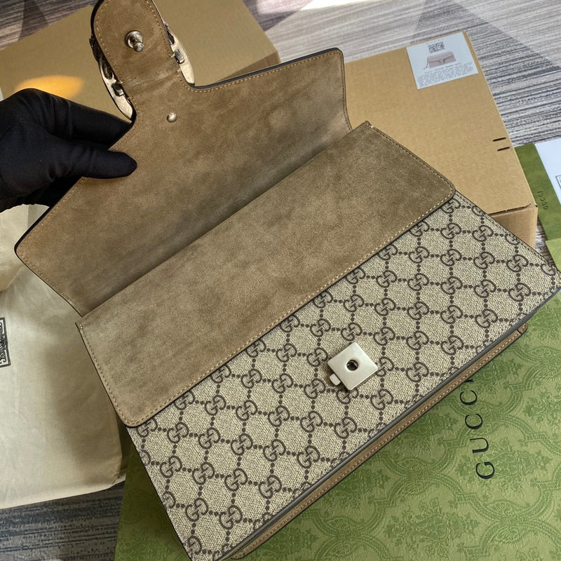 Styled lifestyle shot of everyday-luxe signature women's handbag – women's luxury handbag