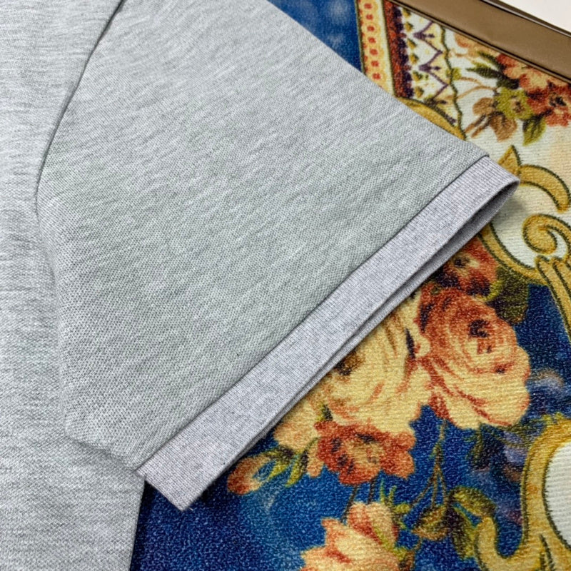 Close-up of Burberry t-shirt craftsmanship