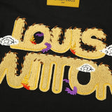 Side profile of Louis Vuitton cotton t-shirt with tailored silhouette