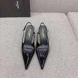 Saint Laurent luxury shoes close-up — premium authentic designer style