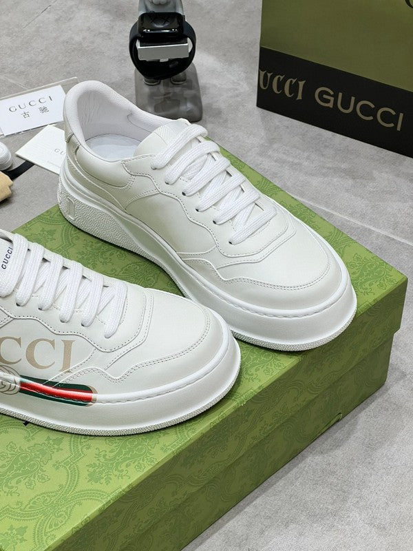 Gucci tonal black luxury sneakers view 6 padded collar comfort