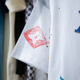 Back view of Louis Vuitton cotton t-shirt with monogram-inspired silhouette