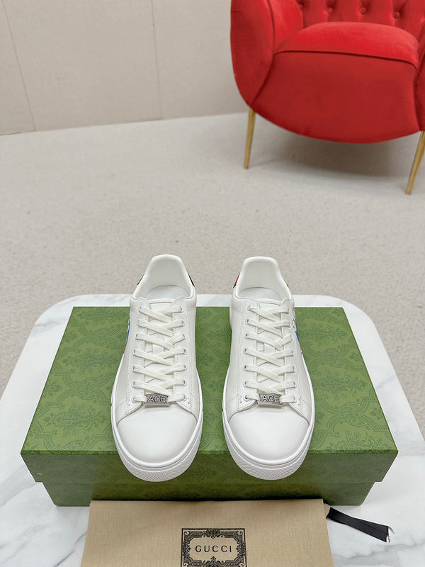 Gucci two-tone luxury sneakers view 10 minimalist modern build