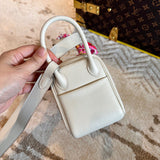 Close-up detail of sleek bag design