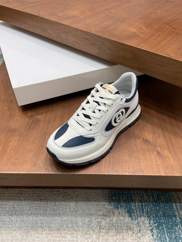 Gucci tonal black luxury sneakers view 5 premium leather build