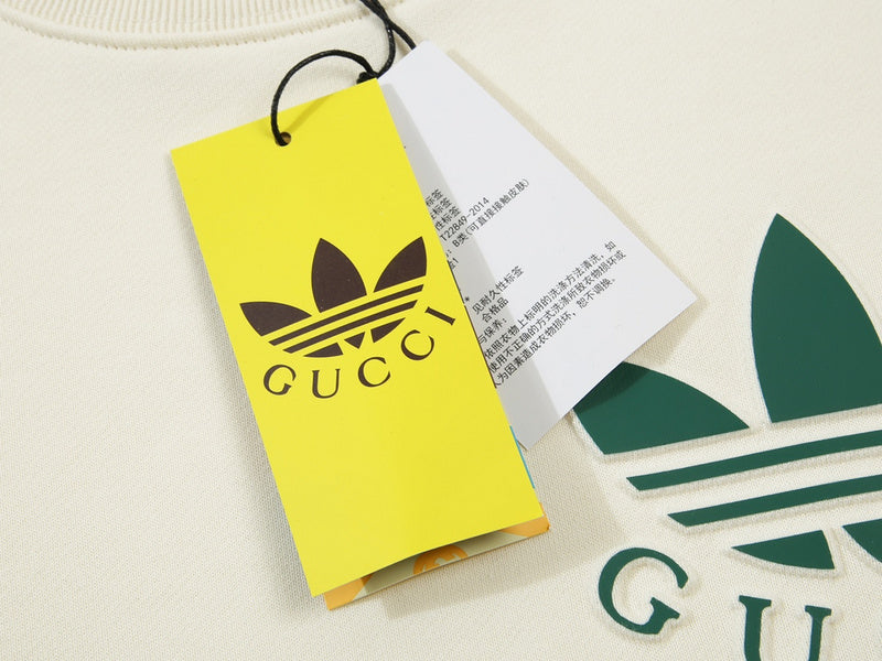 Front view of Gucci luxury clothing with streetwear-inspired cut