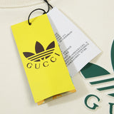 Front view of Gucci luxury clothing with streetwear-inspired cut