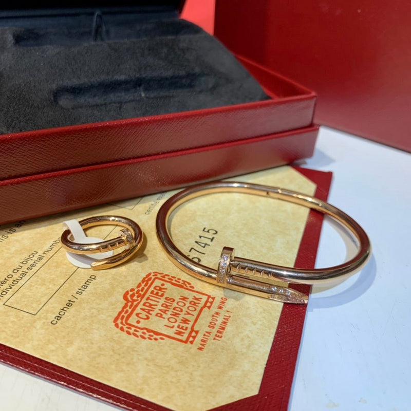 Angled view of Cartier unisex jewelry piece