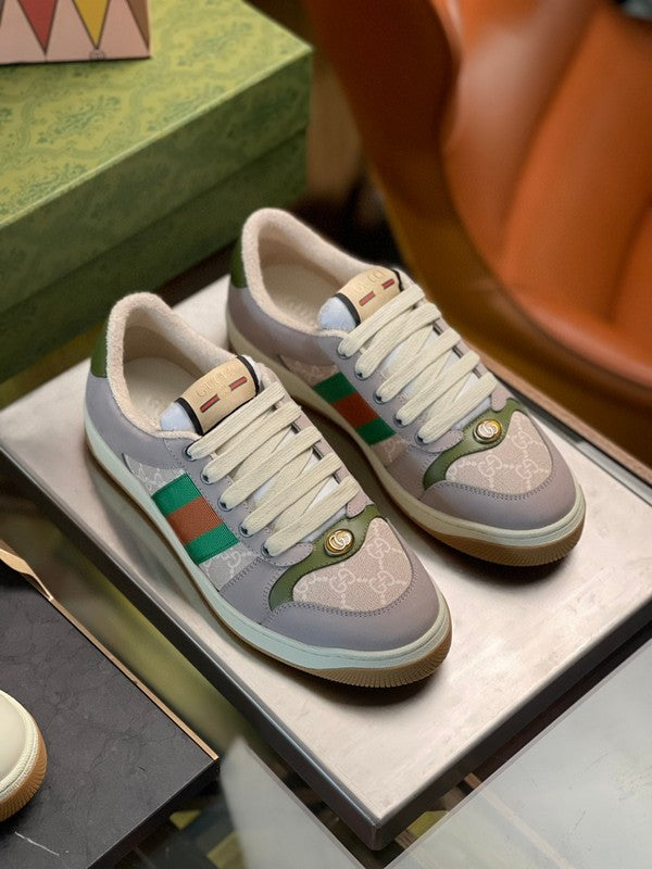Gucci all-black luxury sneakers view 6 retro runner design