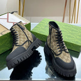 Gucci all-black luxury sneakers view 5 retro runner design