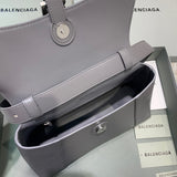 Polished Faux Leather Handbag - Polished Finish | Women's Luxury Handbag #525 - styled full view (image 7) of designer-inspired handbag