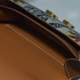 Side view of smart structured handbag