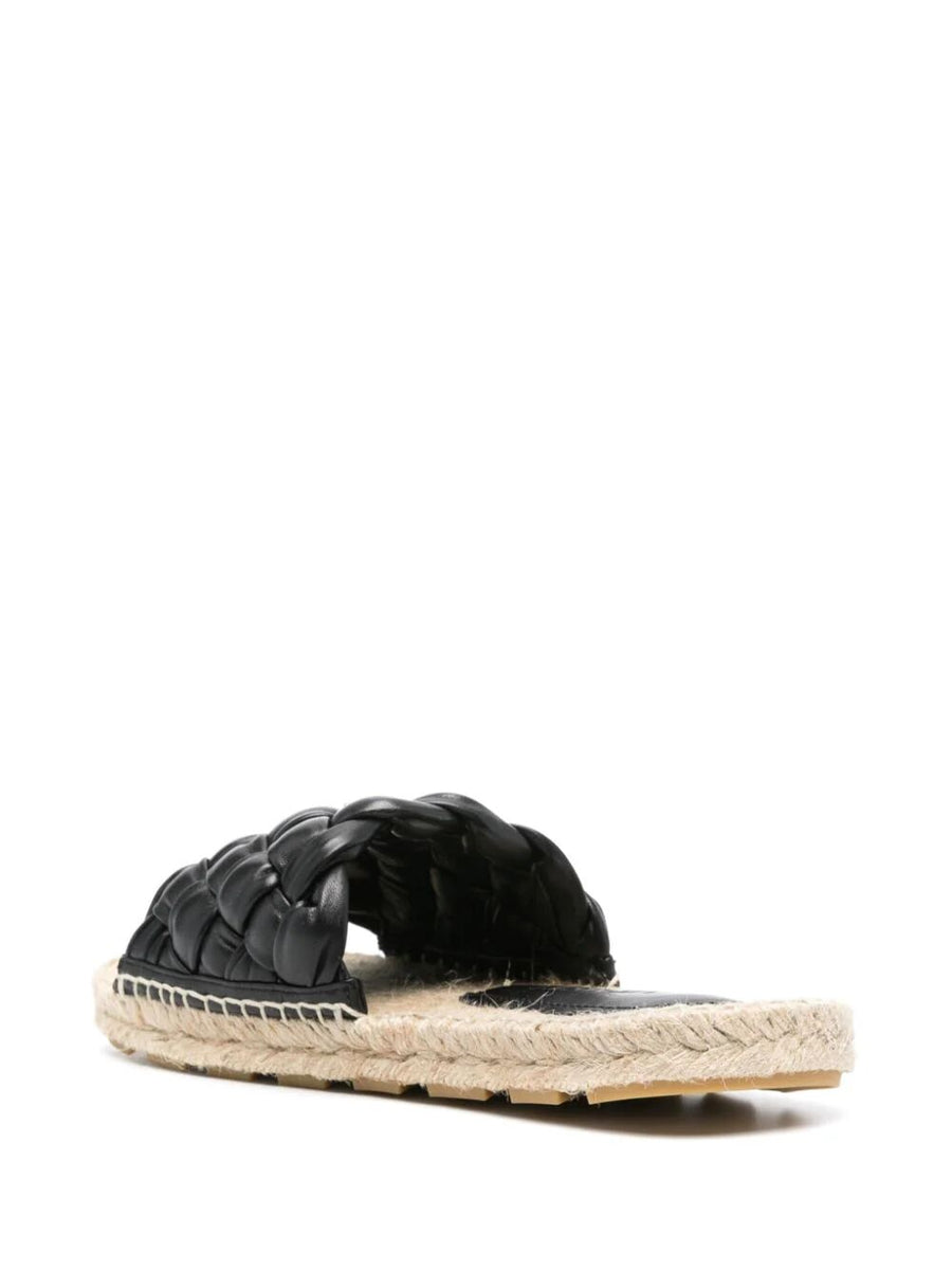 Bottega Veneta premium flats detail and craftsmanship close-up