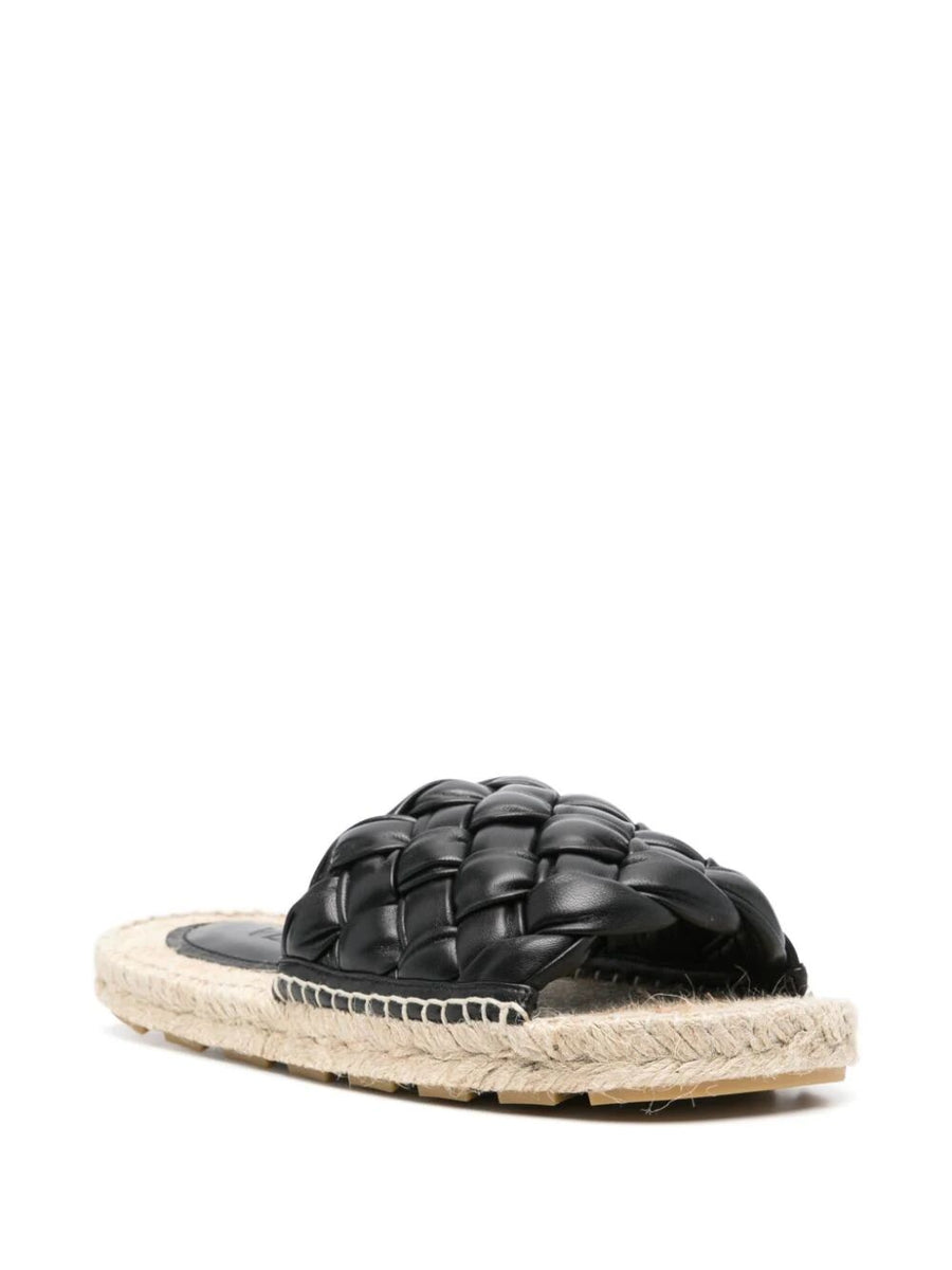 Bottega Veneta Shoes Bottega Veneta Women Intrecciato Leather Slides Premium Designer Casual Shoes