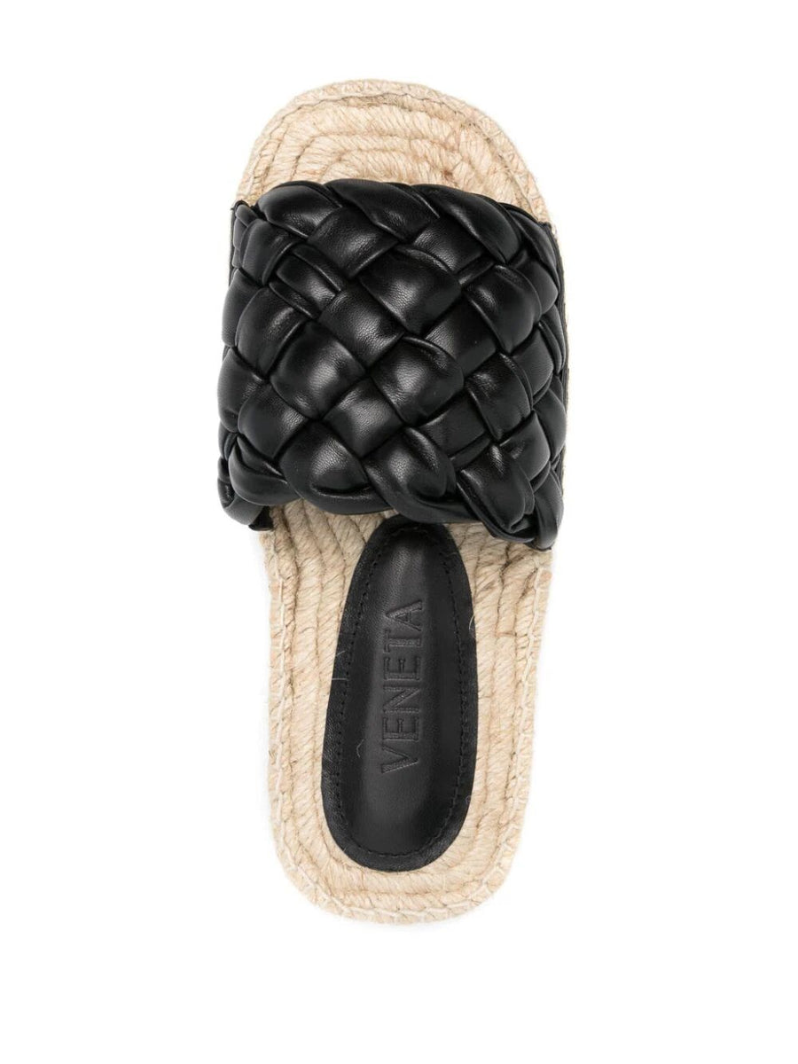 Bottega Veneta Shoes Bottega Veneta Women Intrecciato Leather Slides Premium Designer Casual Shoes