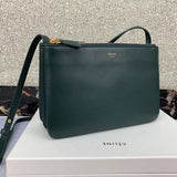 Front view of structured classic women's handbag – women's premium purse