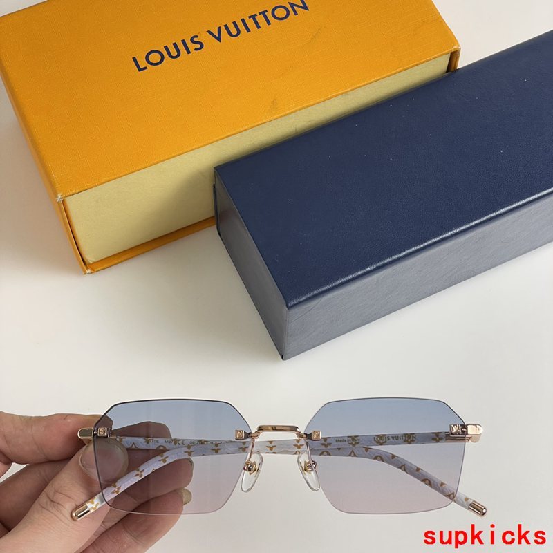 Angled view of Louis Vuitton unisex sunglasses