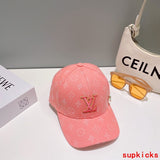 Close-up detail view of Louis Vuitton unisex cap
