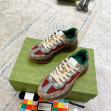 Gucci tonal black luxury sneakers view 5 chunky sole construction