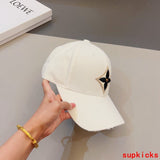 Close-up detail view of Louis Vuitton unisex cap