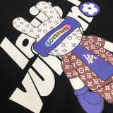 Front view of Louis Vuitton luxury clothing with relaxed-fit cut