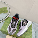 Gucci bold contrast luxury sneakers view 7 sleek tonal finish
