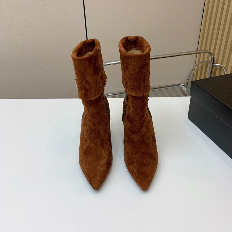 Close-up of Saint Laurent shoes craftsmanship